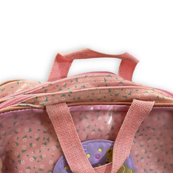 Vintage Sanrio Tweedle Dee Dee Bear Vinyl Satchel Zipper Bag Purse 1991 - Picture 7 of 9